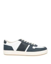 Hogan Leather Logo Sneakers Perforated Toe In Black