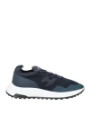 Hogan Man Sneakers Navy Blue Size 9 Textile Fibers