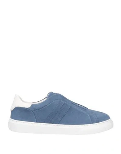 Hogan Man Sneakers Pastel Blue Size 11.5 Soft Leather