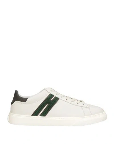 Hogan Man Sneakers White Size 9 Leather In Multi