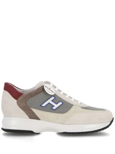 Hogan Interactive Lace-up Sneakers In White