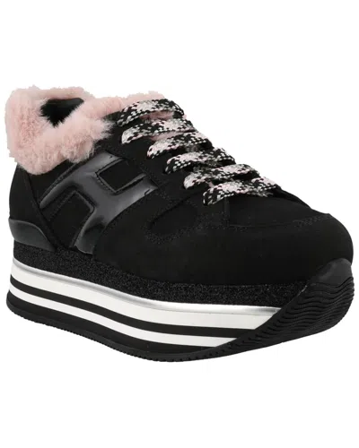 Hogan Maxi H222 Platform Sneaker In Black