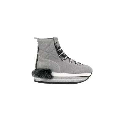 Hogan Maxi H222 Snow Boots In Gray