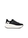 Hogan 'maxi I Active' Black Leather Sneakers In Multi