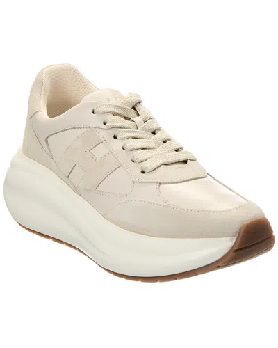 Hogan Maxi I Active Leather Sneaker In Neutral