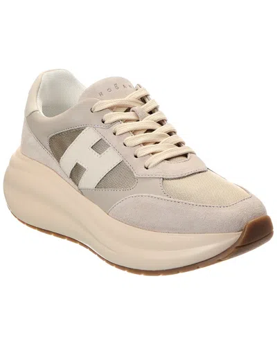 Hogan Maxi I Active Suede Sneaker In Neutral