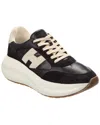 Hogan Maxi I Active Suede Sneaker In Black