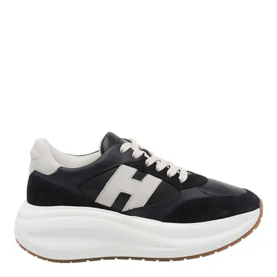 Hogan Maxi Sneakers In Black