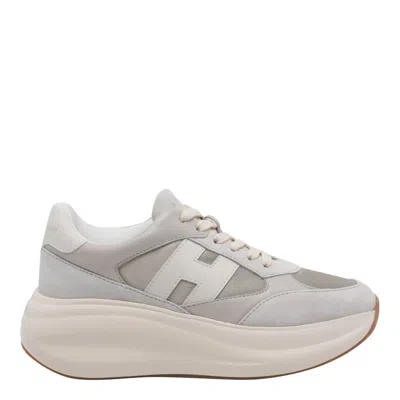 Hogan Maxi Sneakers In Neutral