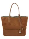 Hogan Medium Address Shopping Bag In Brown