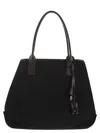 Hogan Script Shopping Bag Medium In Black