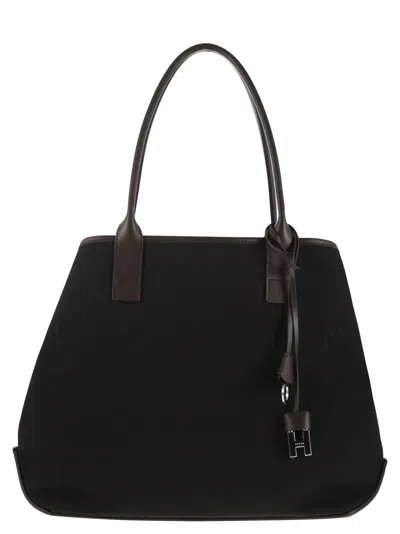 HOGAN MEDIUM CANVAS SHOPPING BAG