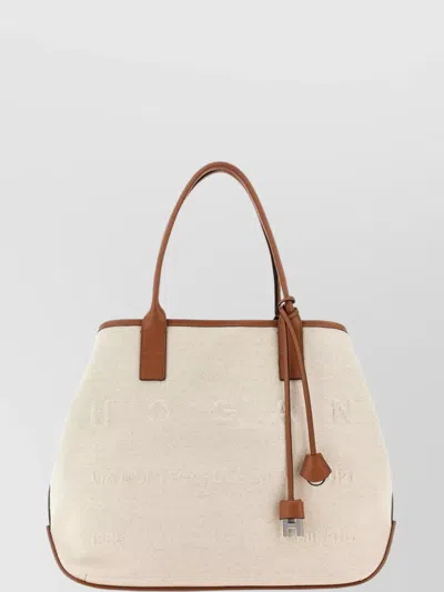 Hogan Medium Canvas Tote Script