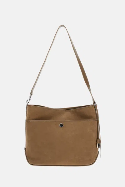 Hogan Medium H01r Hobo Bag In Green