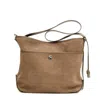 Hogan Medium Hobo Bag In Dove Gray Crust In Brown