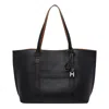 Hogan Script Shopping Bag Medium In Black