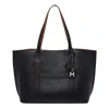Hogan Script Shopping Bag Medium In Black
