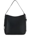 Hogan Medium Leather Shoulder Bag With Adjustable Strap In Black