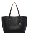 Hogan Medium  Script Shopping Bag In Black