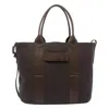 Hogan Medium Script Shopping Bag In Brown