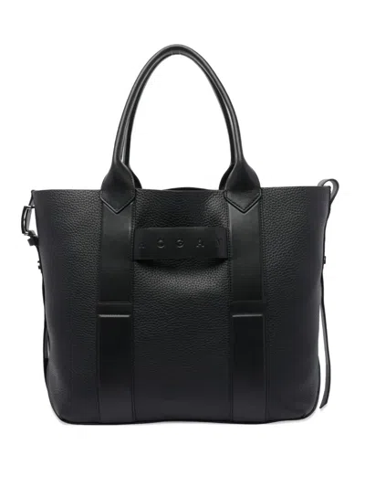 Hogan Medium "script Shopping" Bag By  In Black