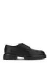 Hogan Chunky Sole Round Toe Derby Shoes In Black