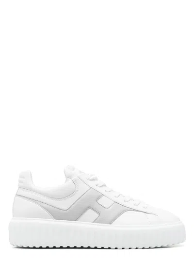HOGAN MEN'S H-STRIPES LEATHER SNEAKERS