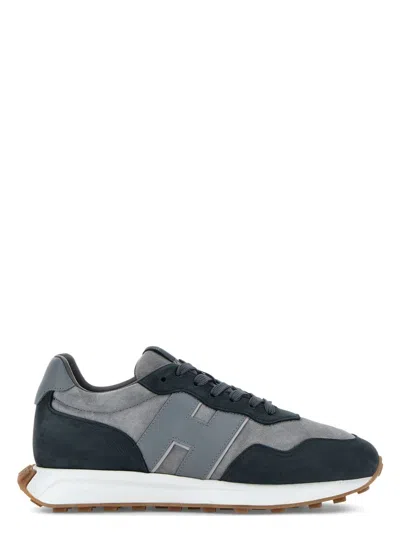 HOGAN MEN'S H601 LEATHER SNEAKERS