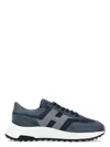 Hogan Hyperlight - Suede And Canvas Sneakers In Blue