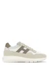 Hogan Men's Interactive Suede And Mesh Sneakers In Grey