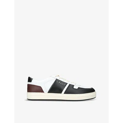 HOGAN MENS HOGAN H-TV LOGO-PRINT LEATHER LOW-TOP TRAINERS