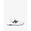 Hogan Men's Hyperlight Suede And Mesh Sneakers In White/blk