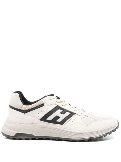 HOGAN HOGAN MESH AND LEATHER HYPERLIGHT SNEAKERS SHOES