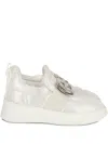 Hogan Metallic-effect Sneakers In White