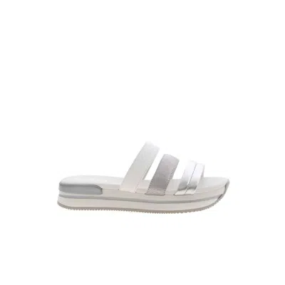 HOGAN METALLIC-STRAP SANDALS
