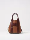 Hogan Small  Script Shopping Bag In Brown
