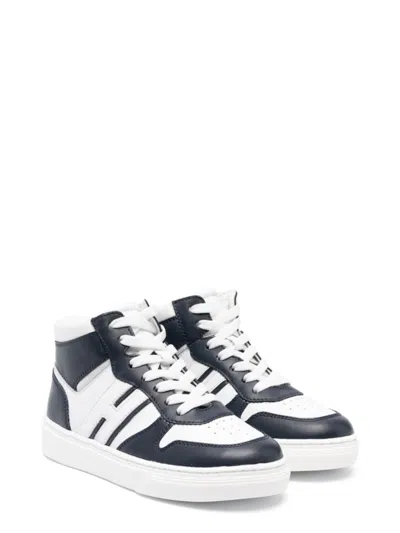 Hogan Mini Basketball Sneakers For Kids In Multi