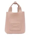 Hogan Mini Bag With 2 Handles And Removable Strap In Nude & Neutrals