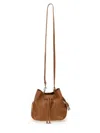 Hogan Structured Leather Shoulder Bag With Adjustable Strap