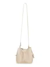 Hogan Hocket Mini Leather Bucket Bag In White