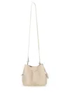 Hogan Hocket Mini Leather Bucket Bag In White
