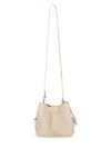 Hogan Hocket Mini Leather Bucket Bag In White