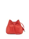 Hogan Mini Hocket Drawstring Bucket Bag In Red