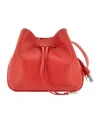 Hogan Mini Hocket Drawstring Bucket Bag In Red