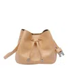 Hogan Mini Kenya Bucket Bag With Adjustable Strap In Beige