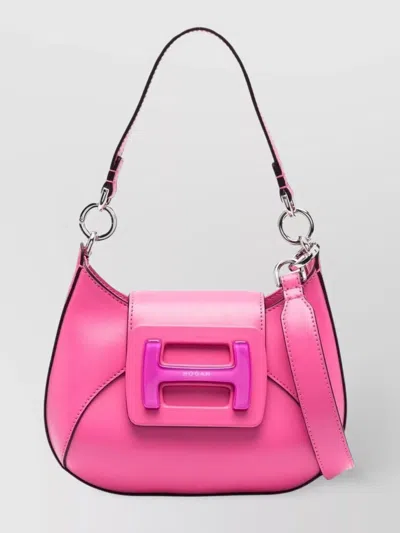 Hogan H-bag Hobo Shoulder Bag In Rosa