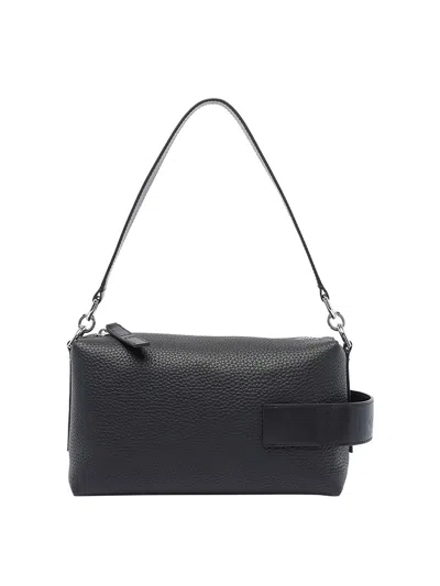 Hogan Mini  Script Bauletto Bag In Black