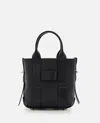 Hogan Leather Shoulder Bag 2 Handles In Black