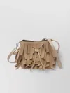 Hogan Hocket Mini Bucket Bag In Suede With Fringe Workmanship In Brown