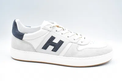 Hogan Lightweight Leather And Mesh Athletic Sneakers In White
